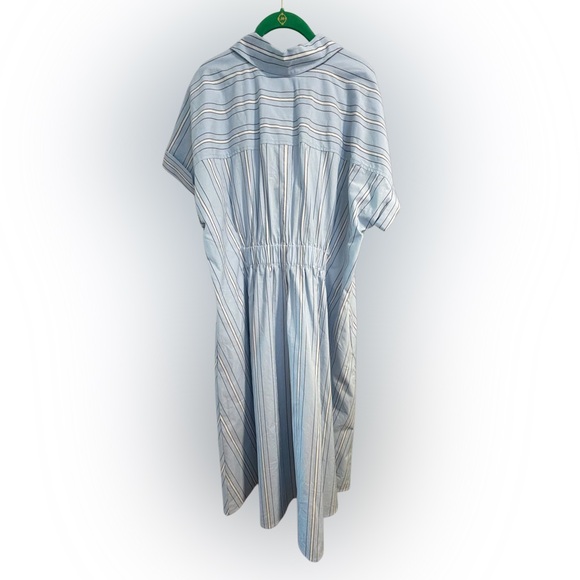 Ava And Viv Women's Short Sleeve‎ Pleated Midi Shirtdress, Size 1X - Picture 4 of 4